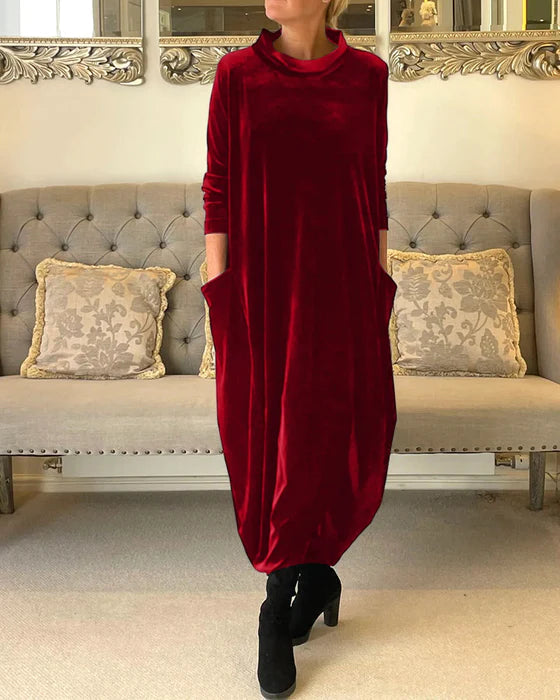 Laurie | Langarmkleid mit Taschen