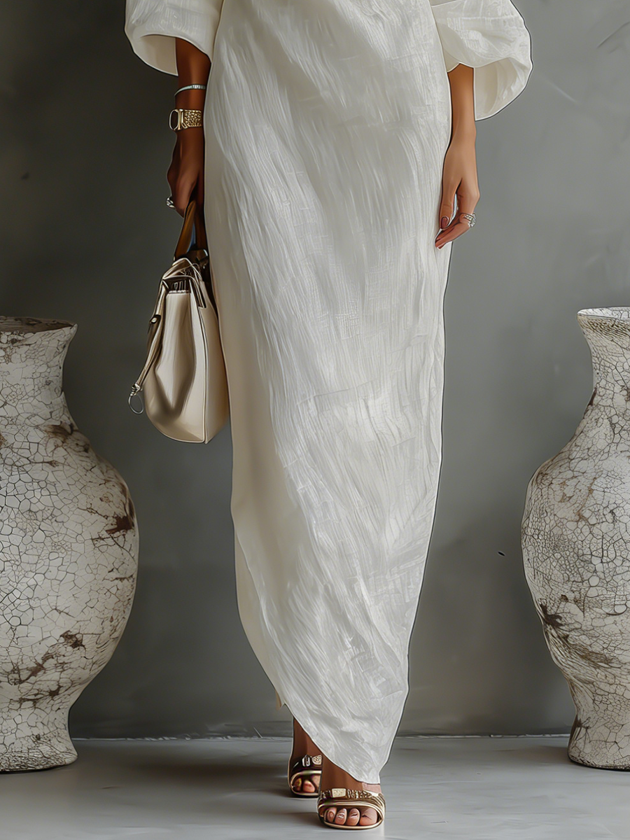 Isabella | Fließendes Kleid Off-Shoulder