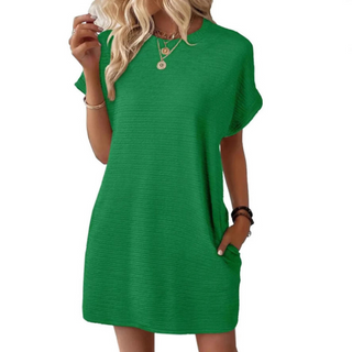 SHA™ - Lässiges Minimalistisches Sommerkleid mit Rundhalsausschnitt