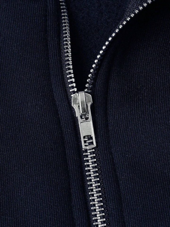 Kelvin | Eleganter Zip-Hochkragenpullover