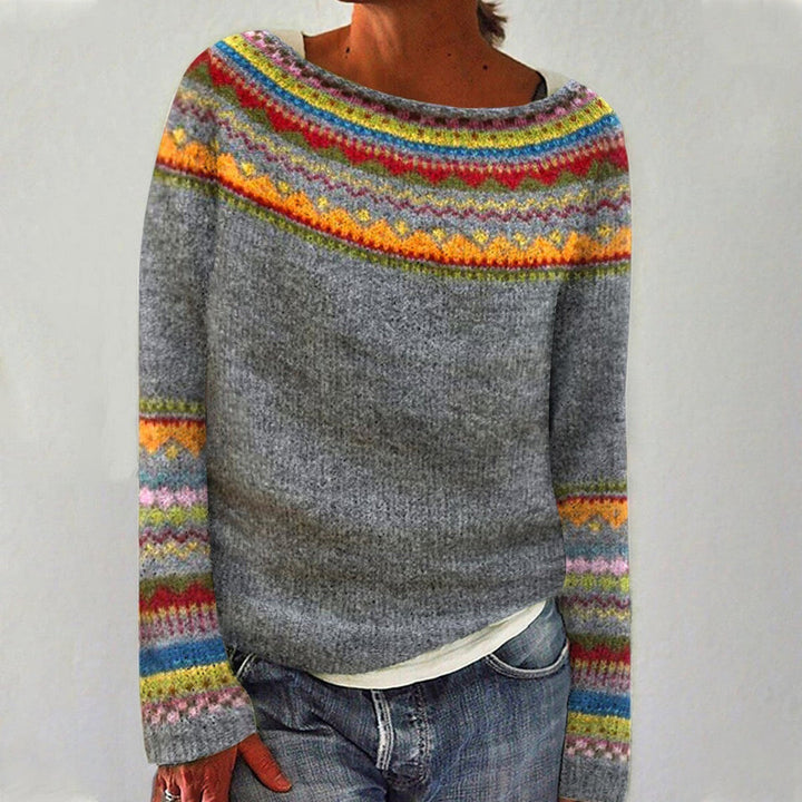 Cheryl | Strickpullover mit Rundhalsausschnitt