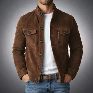 Knopflederjacke für Herren