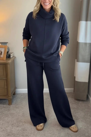 Quinn - Lässiges Turtleneck-Zweiteiler-Set