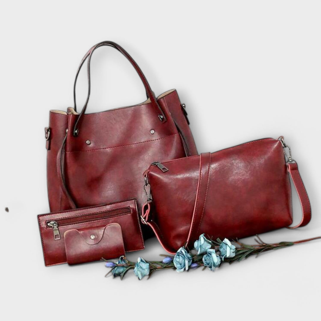 Olivia - 4-teiliges Vintage-Taschen-Set