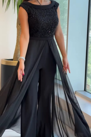 Avalon - Eleganter ärmelloser Jumpsuit