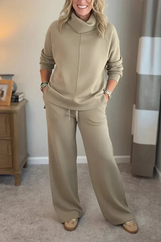 Quinn - Lässiges Turtleneck-Zweiteiler-Set
