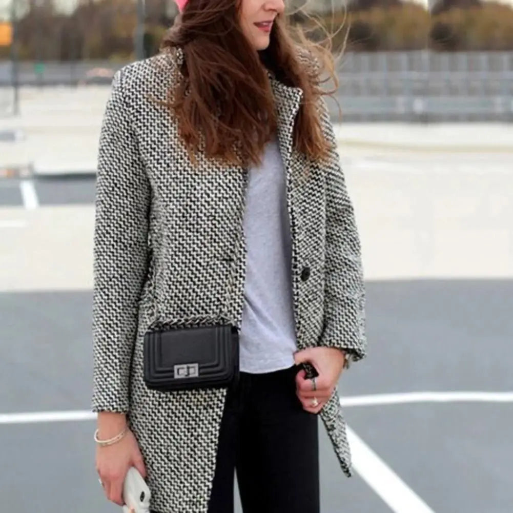 Cheska | Lange Jacke Mantel aus