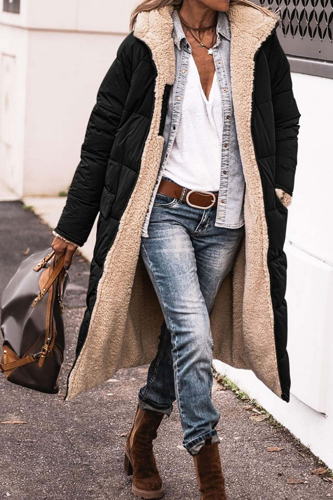 Charlene | Langer Wendemantel