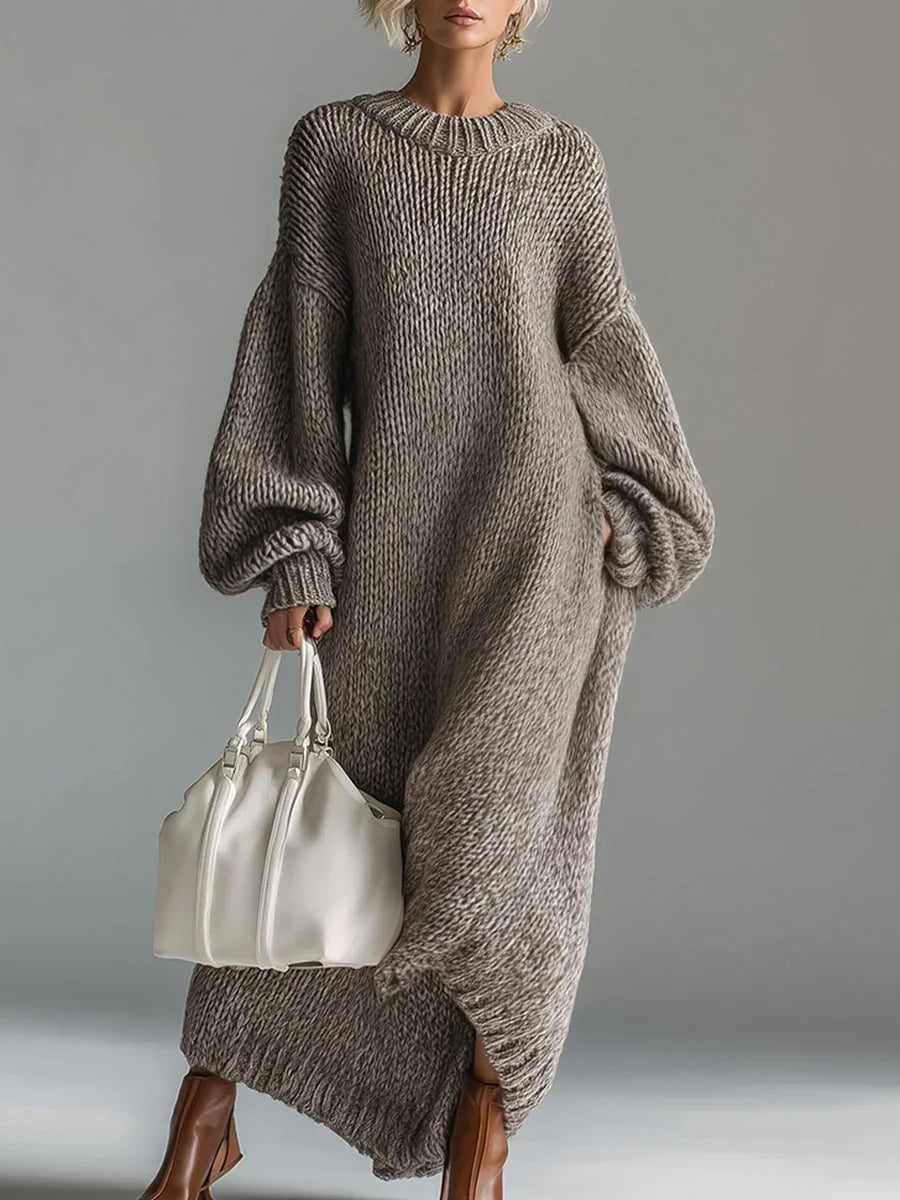 Emmari | Langes Strickkleid