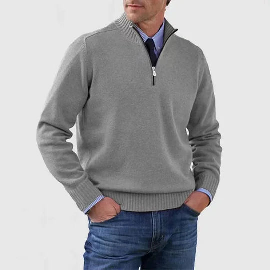 Phalen | Klassischer Halbzip-Pullover für Herren