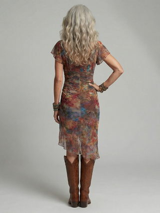 Aeris | Ruhiger Halter Midi-Kleid