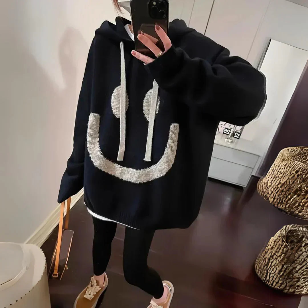 Joy | Hoodie mit lächelndem Gesicht-Design
