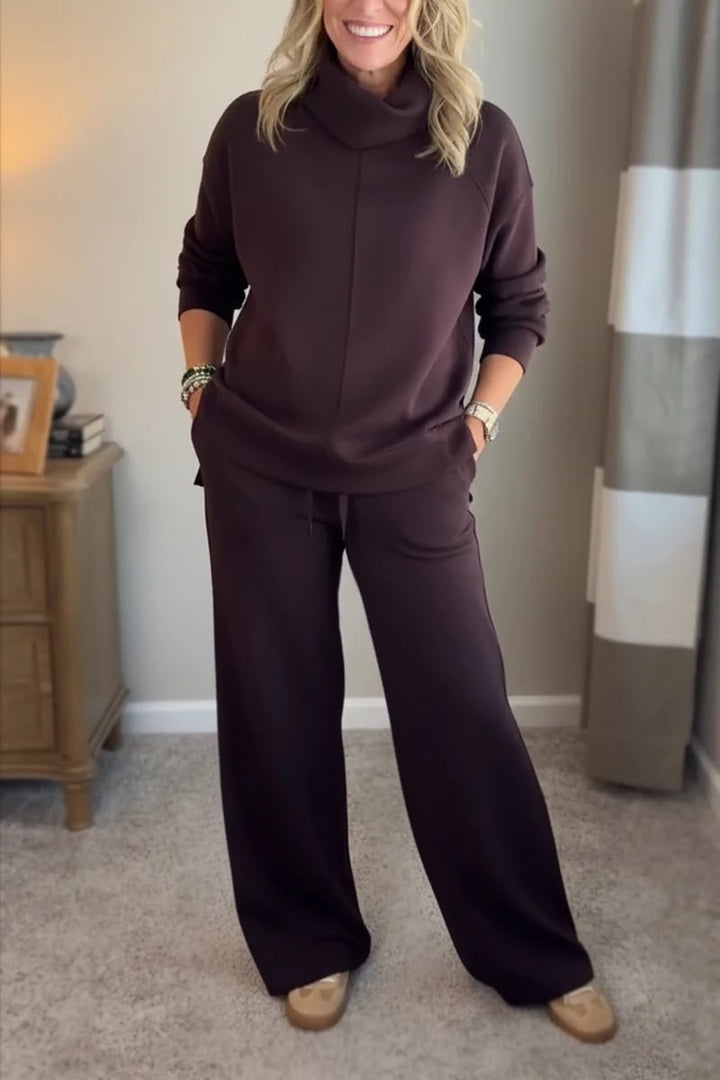 Quinn - Lässiges Turtleneck-Zweiteiler-Set