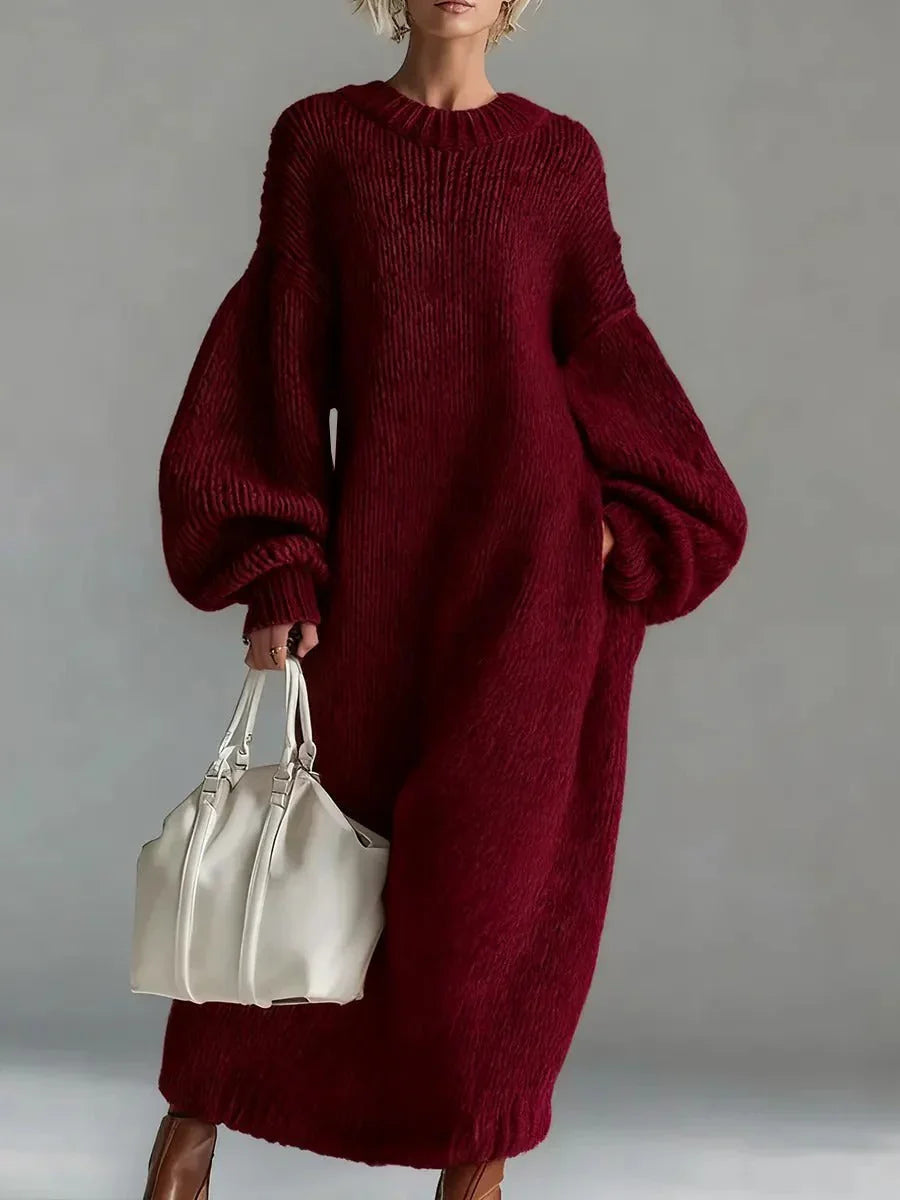 Emmari | Langes Strickkleid