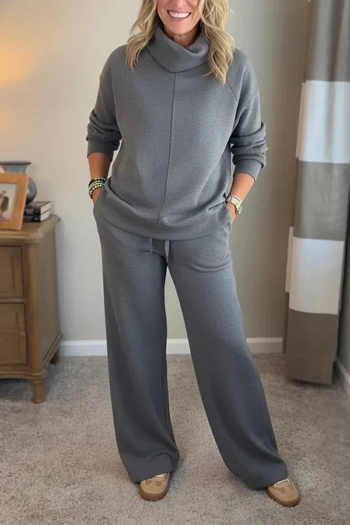 Quinn - Lässiges Turtleneck-Zweiteiler-Set