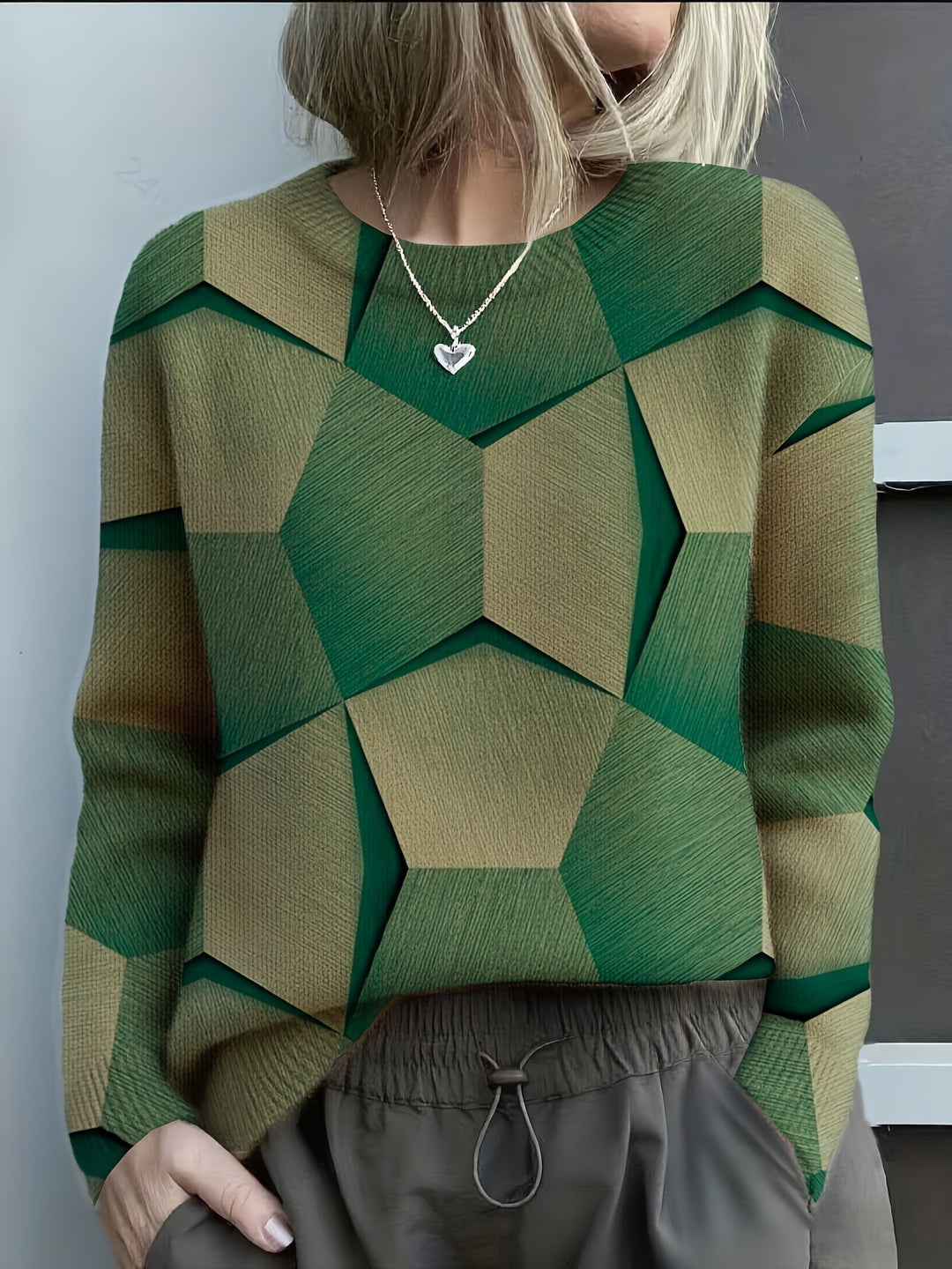 Lolit | Geometrischer Strickpullover