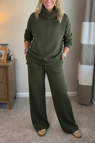 Quinn - Lässiges Turtleneck-Zweiteiler-Set