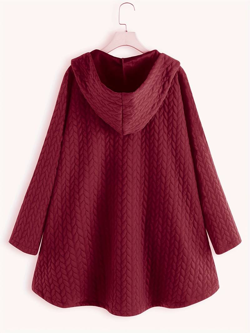 Ivana | Oversized-Mantel mit Kapuze