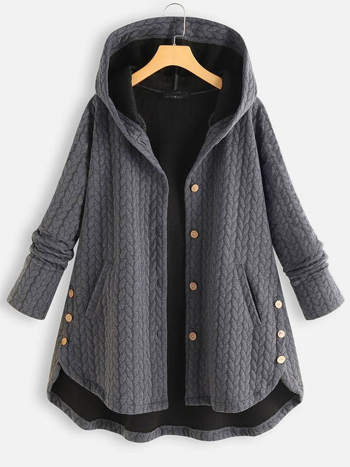 Ivana | Oversized-Mantel mit Kapuze