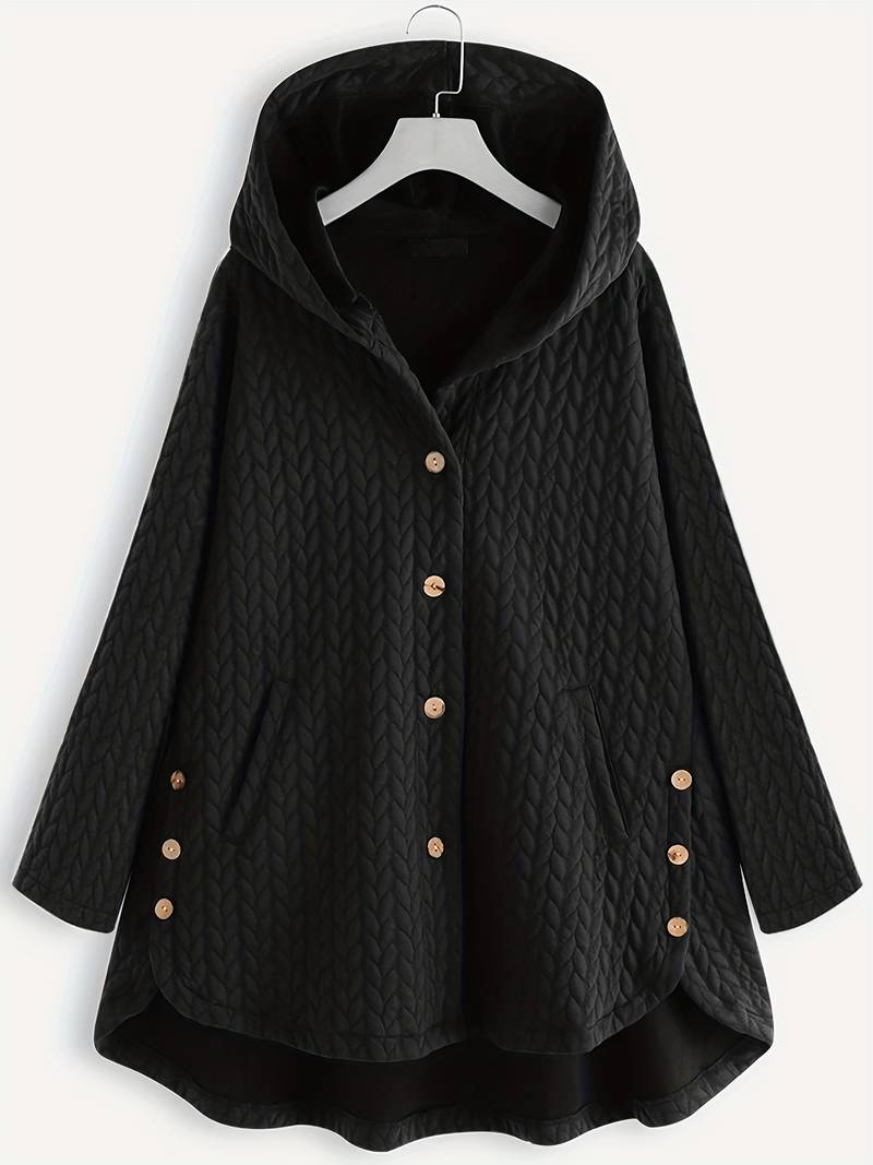 Ivana | Oversized-Mantel mit Kapuze