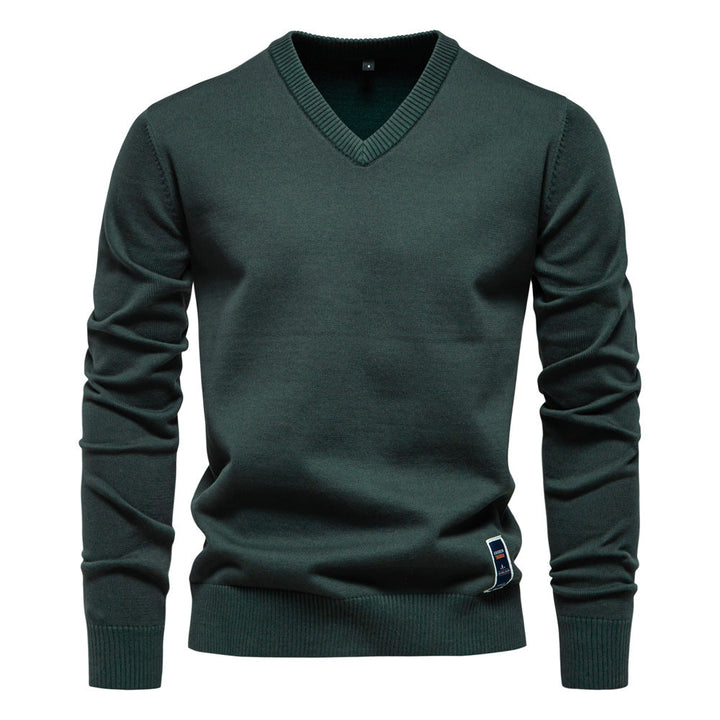 Trystan | Klassischer V-Ausschnitt Pullover - Einfach und Elegant