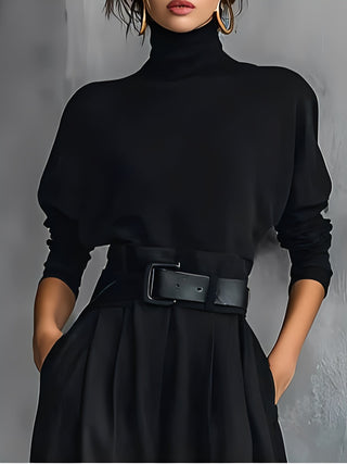 Mia - Poloshirt-Hals Gerade-Bein Jumpsuit