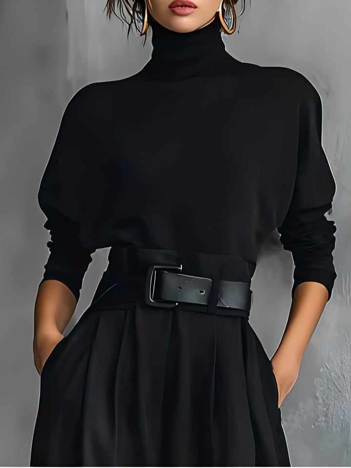 Mia - Poloshirt-Hals Gerade-Bein Jumpsuit
