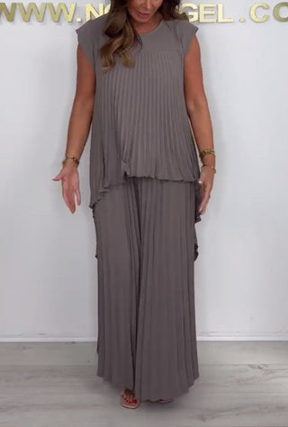 Mexie - Elegantes Plissee-Co-Ord-Set
