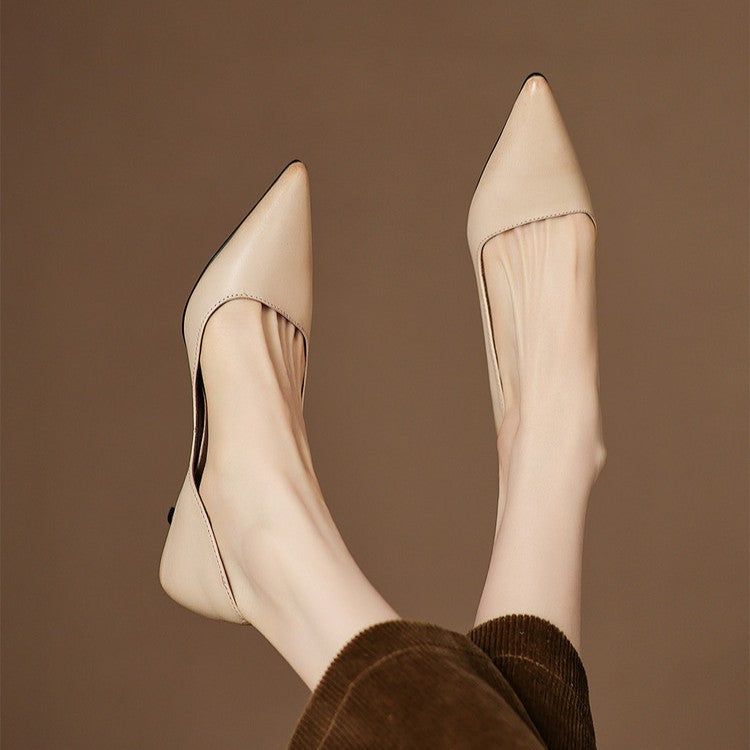 Orlisse Veganleder Kitten Heel Pumps