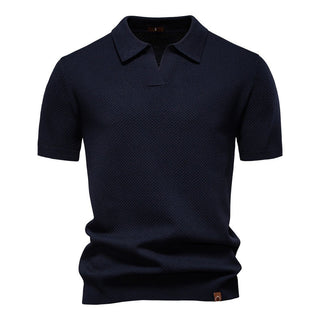 August | Casual strukturiertes Polo-shirt