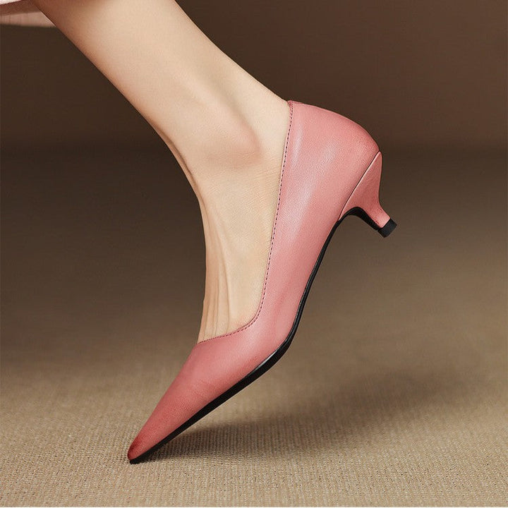 Orlisse Veganleder Kitten Heel Pumps