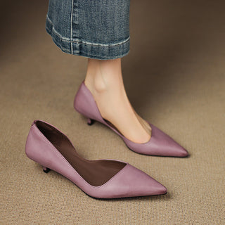 Orlisse Veganleder Kitten Heel Pumps