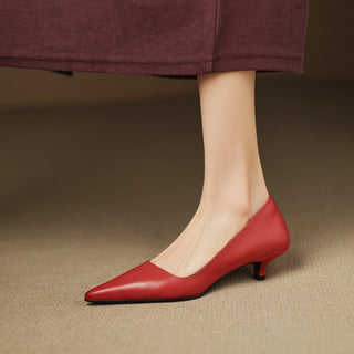 Orlisse Veganleder Kitten Heel Pumps