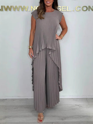 Mexie - Elegantes Plissee-Co-Ord-Set