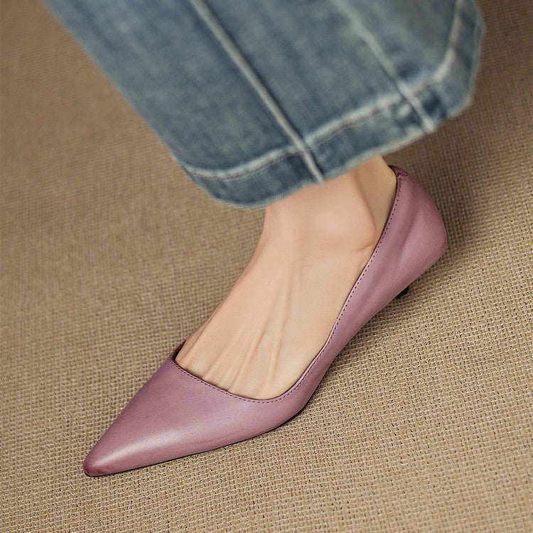 Orlisse Veganleder Kitten Heel Pumps