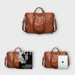 Olivia - Große Veganlederhandtasche
