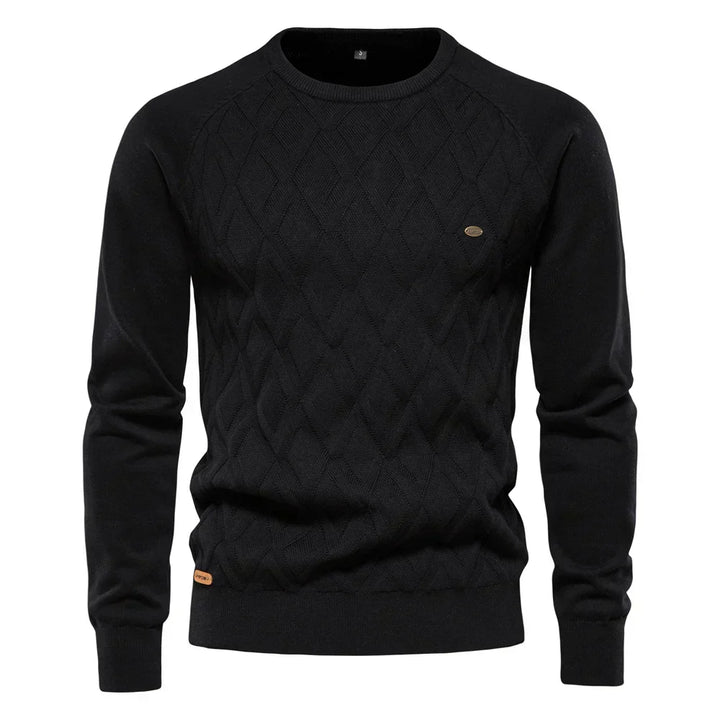 Theodor | Herrenpullover mit Rautenmuster
