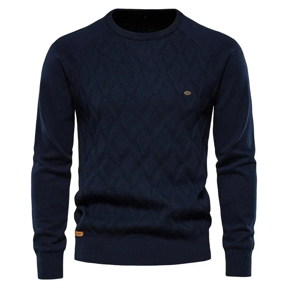 Theodor | Herrenpullover mit Rautenmuster