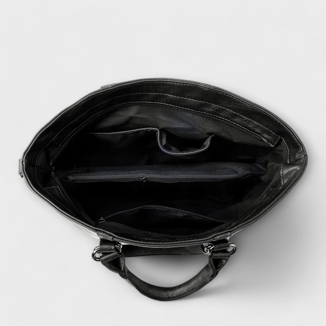 Olivia - Große Veganlederhandtasche