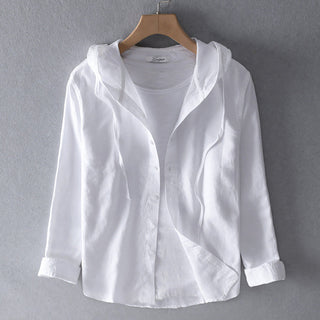 Edith | Luftige Bluse mit Kapuze