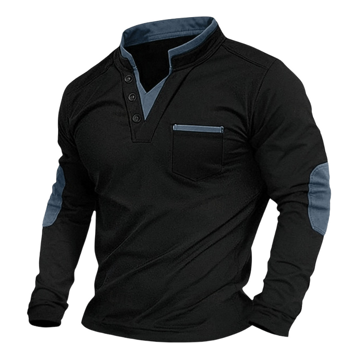 Jonathan | Elegantes Freizeit-Sweatshirt mit V-Ausschnitt
