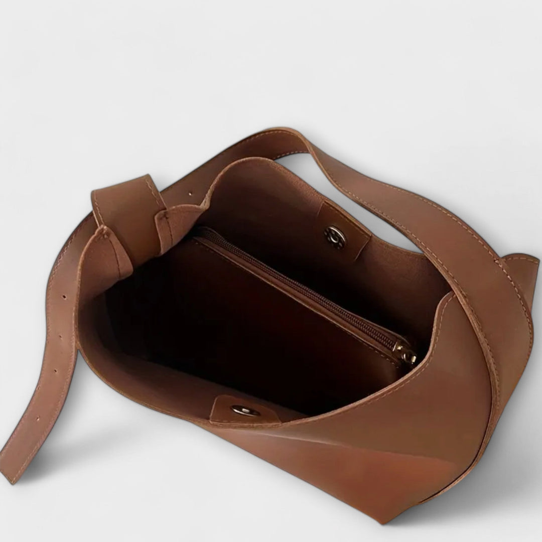 Olivia - Elegante Veganleder-Schultertasche