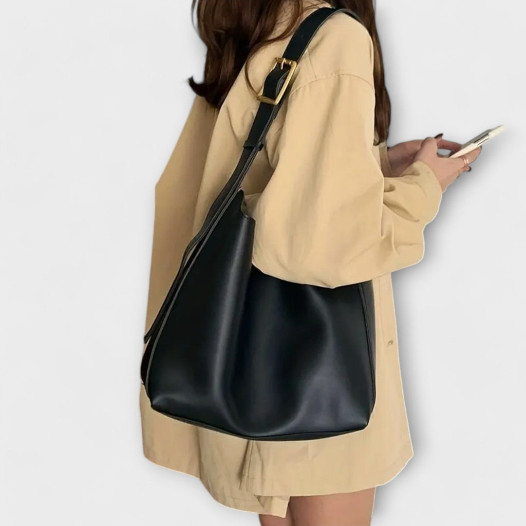 Olivia - Elegante Veganleder-Schultertasche