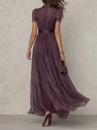 Ashley | Vintage Elegantes Chiffon Maxikleid