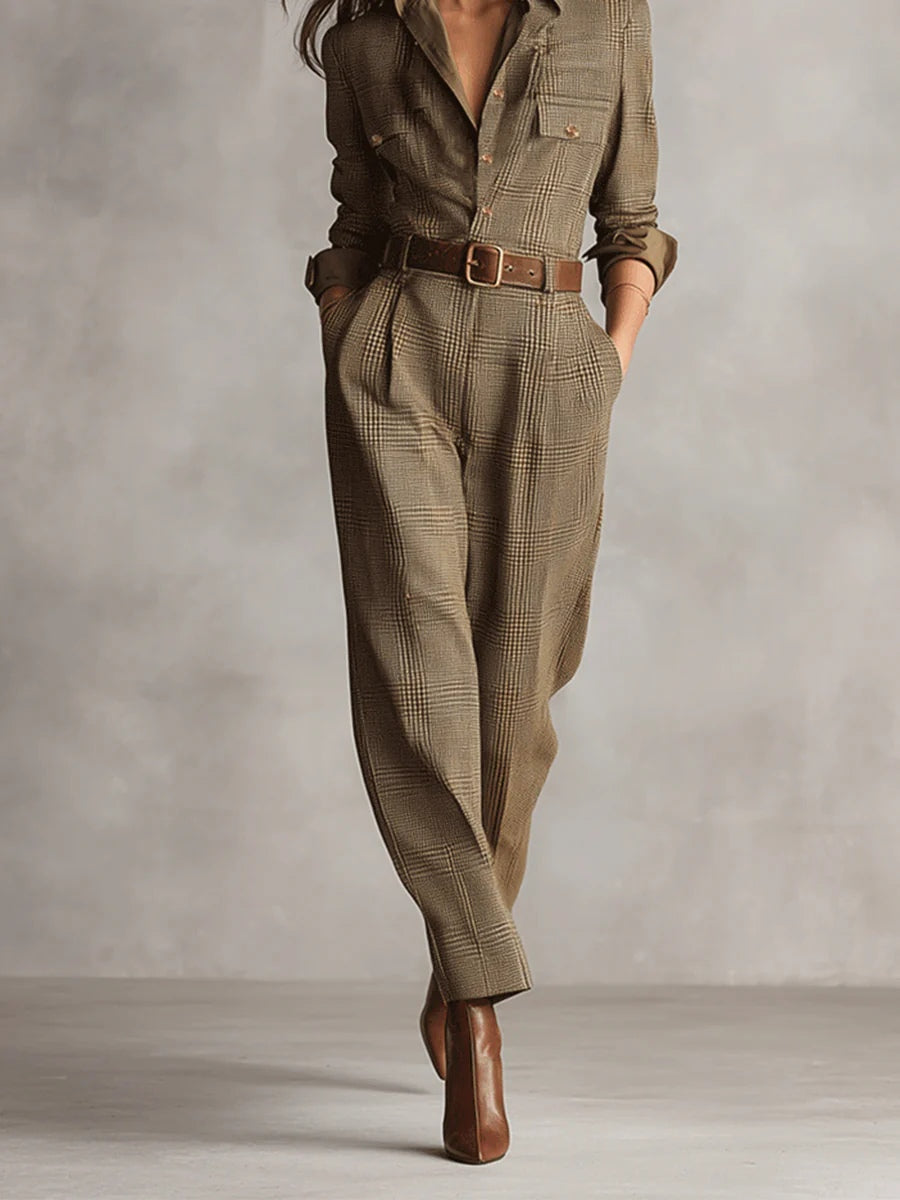 Lucinda - Eleganter Tweed-Overall