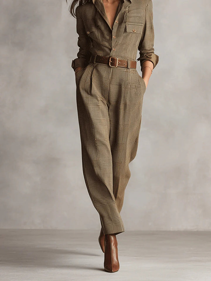 Lucinda - Eleganter Tweed-Overall