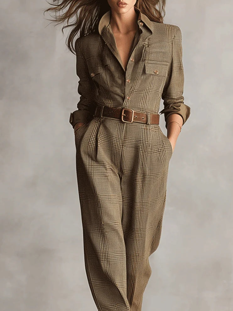 Lucinda - Eleganter Tweed-Overall