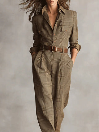 Lucinda - Eleganter Tweed-Overall
