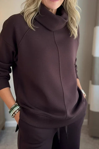 Quinn - Lässiges Turtleneck-Zweiteiler-Set