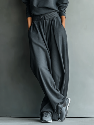 Emma | Strick Set Stehkragen Weite Hose